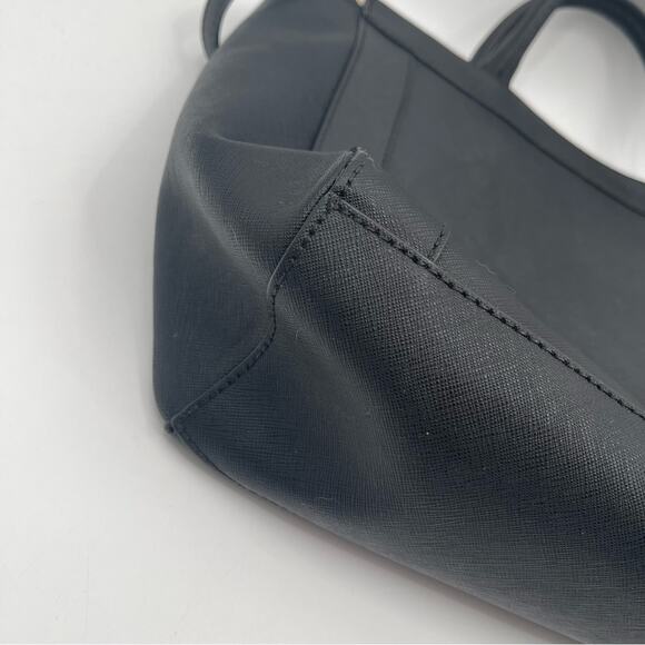 REBECCA MINKOFF Purse Monroe Tote Shoulder Bag Satchel Leather Gold Hardware - Picture 12 of 15